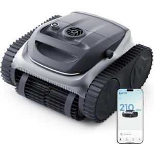 (2026 New) Bubot 700 Cordless Roboitc Pool Cleaner, Pool Vacuum with 210-Min Rumtime, Superior Suction, Triple Motors, Floor/Wall/Waterline Cleaning, for Inground & Above-Ground Pool, Light Grey