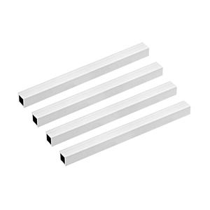 uxcell 6063 Aluminum Square Tube, 15mmx15mmx2mm Wall Thickness 200mm Length Seamless Straight Pipe Tubing 4 Pcs