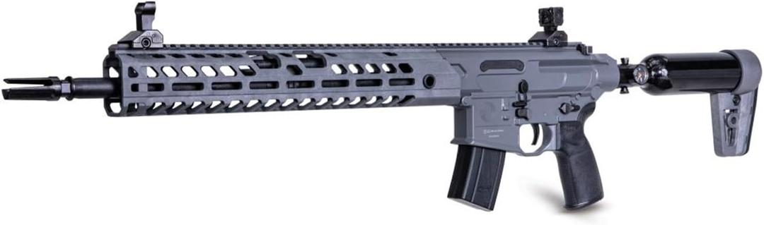 Sig Sauer MCX Virtus PCP Pellet Air Rifle | 30rd RPM .22LR Caliber Semi-Automatic Pre-Charged Pneumatic Rifle for Target Shooting Training