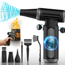 Electric Compressed Air Duster  33,0000 RPM Rechargeable Cordless Turbo Blower, Portable Air Blower Gun for Cars, PC, Keyboard, Home & Outdoor Dust Cleaning (Replaces Compressed Air Cans)