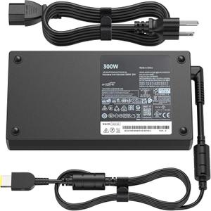 300W AC Charger Compatible with Lenovo Legion R9000P R9000K Y9000K Y9000X Laptop Charger Legion 5 pro 7i 5i 15 16 17 20V 15A adl300sdc3a Laptop Adapter Power Supply Cord