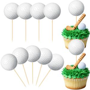 Hooqict 40Pcs Golf Cupcake Toppers Golf Themed Party Decorations Birthday Cake Topper Cupcake Picks for Kids Boys Girls Sports Ball Birthday Party Baby Shower Decorations Supplies