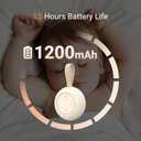 Portable Baby Sound Machine [White Noise for Babies Kids Adults][Timer Function][12 Soothing Sounds][Sleep Soother] 15 Hours Battery Life, Travel,Registry,Gifts,Shower,Clips on Baby Stroller
