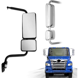 Black Door Mirror fit for 2011+ Hino 238 258 268 338 Semi Trucks Right Passenger Side