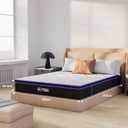 M MZG 10 Inch Queen Size, Hybrid Mattress, Medium Firm, Gel-Infused Memory Foam, Pillow Top, Pocket Coils, Cooling & Breathable, CertiPUR-US Certified, Fiberglass-Free, Mattress in a Box