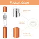 Boao 14 Pcs 5ml Travel Perfume Atomizer Rainbow Mini Refillable Spray Perfume Bottle Portable with 10 Pcs Refill Pump Dispenser Pump Transfer Tool for Women Men Outgoing Traveling