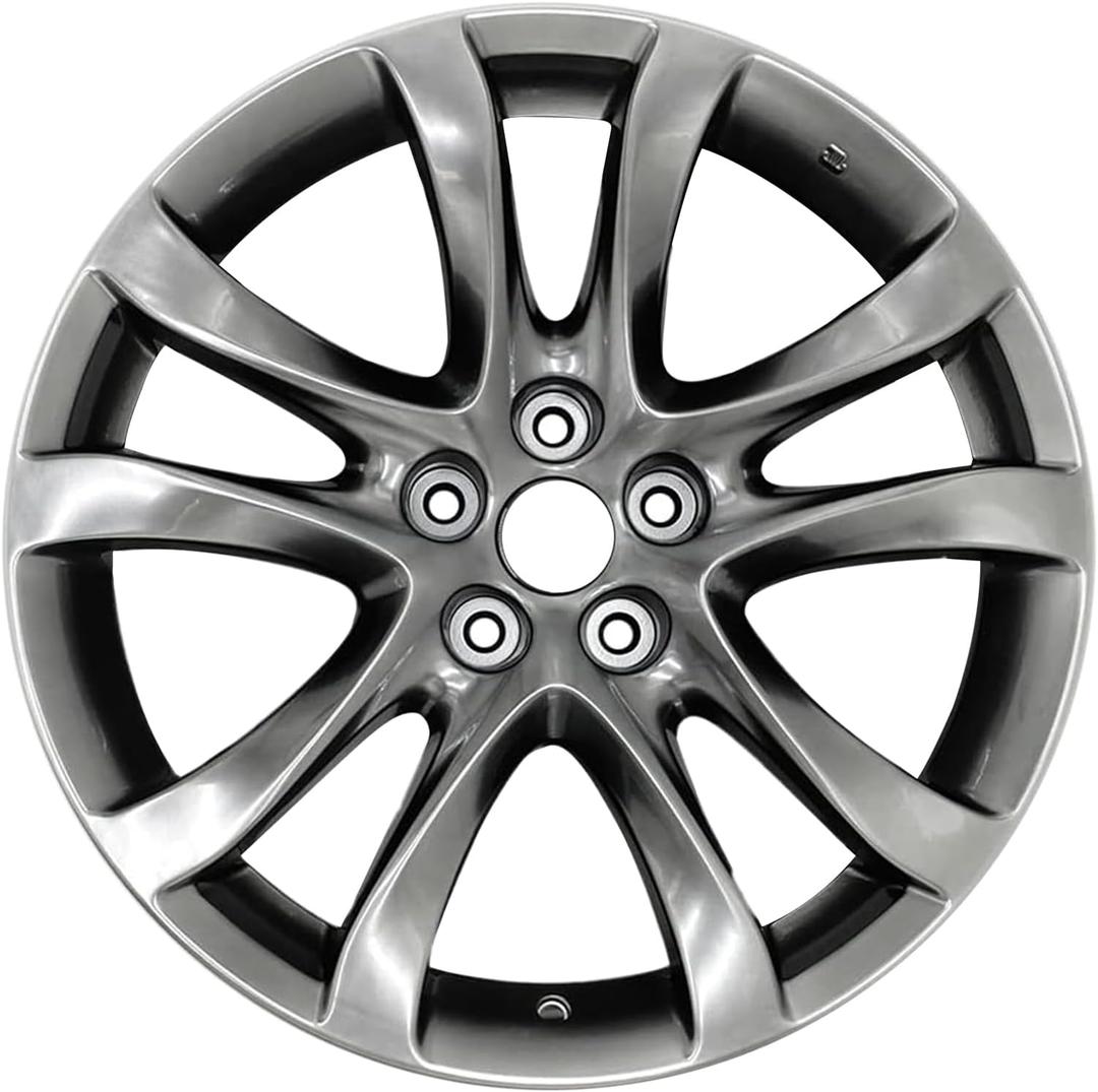 New 19x7.5 New 19 Inch 19" Aluminum Wheel Rim Fits for 2014 2015 2016 2017 Mazda 6 Bright Dark Silver New Single Replacement Rim
