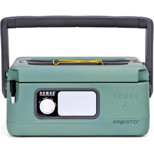 Presto 06016 6-Quart Nomad Traveling Slow Cooker, Locking Lid, Dry Erase Board, Green