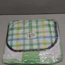 Extra Large Picnic Blanket Waterproof,80"x 80"Foldable Machine Washable Beach Blanket,Outdoor Blanket for 6-8 Adults,Suitable for Indoor Crawling,Park Beach,Camping,Hiking,Family Travel(Green)