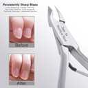 UM Supplies Cuticle Trimmer | Hangnail Remover | Extremely Sharp | Professional Cuticle Nippers | Stainless Steel | Cuticle clippers | Pedicure Manicure Tool (jaw 14) 5mm