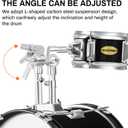 AODSK 5 drums & 3 cymbals 14 Inch Drum Set, Complete Kit w/Throne & Sticks