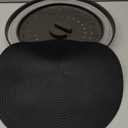 2 In 1, Aidacom Microwave Mat & Food Cover- 12" Mat as Bowl Holder, Cover for Splatter Guard, Multi-use: Silicone Trivet, Pot Holders, Drying, Baking, Placemat, Utensils Rest for Kitchen Counter, Grey (Gray)