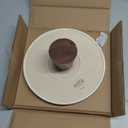 Gibson Elite 10.7-Inch Stoneware Cake Stand with Acacia Wood Base  Taupe Round Dessert Display Stand for Cakes, Cupcakes & Party Entertaining