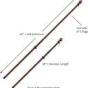 Evergreen Flag Telescoping 5ft Metal Flag Pole | Incl Two Tangle-Free Ring Clips | Bronze | Wall Mounted for Home Garden Outdoor | House and 3'x5' American Flags with Pole Sleeve or Grommets