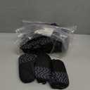 Premium Disposable Boot & Shoe Covers Booties, Durable, Non-Slip, Non-Toxic, Recyclable Protectors, Fits Most Shoes - Black - Pack of 100 (50 Pairs) (Standard)