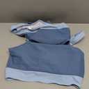 Lovekider Girls Swimsuits 9-16 Years 2 Piece Athletic Bathing Suit Set Teen Color Block Ribbed Bikini with Adjustable Straps, Dark Blue