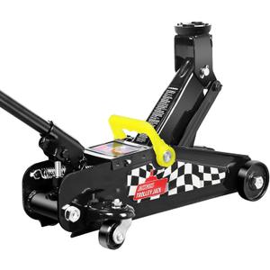 Floor Jack 1.5 Ton (3,000 LBs) Hydraulic Car Jack, Lifting Range from 5.1 Inch to 12.6 Inch, Fits Sedans Automotive Black