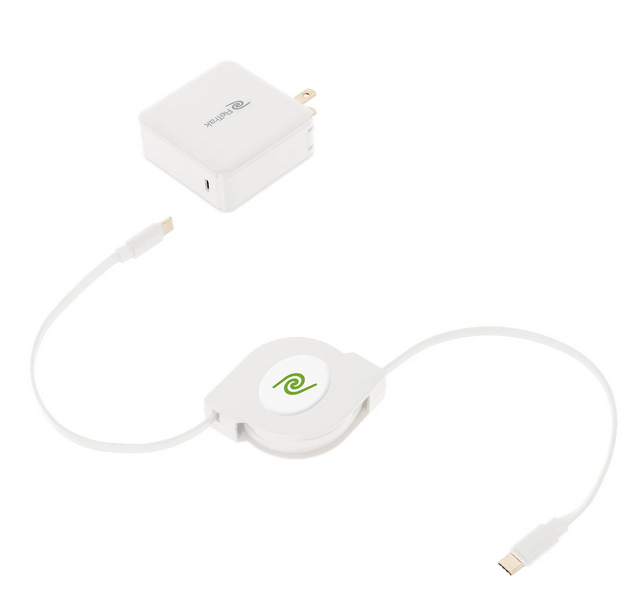 ReTrak USB-C Charger Notebook | 61W Retractable Charger Cable