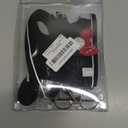 Cat Vest Harness and Leash Set for Walking Escape Proof, Adjustable Kitten Harness Breathable Mesh with Reflective Strips Harness for Kitty Puppy Bunny (Black,S)