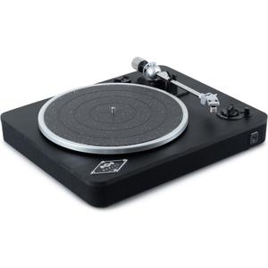 House of Marley Stir It Up Wireless Bluetooth Turntable - Sustainably Crafted Bamboo Record Player, Recycled Rewind Fabric, Superior Sound, Black