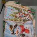 Christmas Snowman Blanket for Women, Snowman Decor Fleece Blanket Gifts for Boys Girls, Warm Cozy Soft Flannel Christmas Stuff for Bed Sofa Couch 50" x 40"