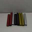 Zonon 200 Pieces PVC Heat Shrink Capsules Hot Sauce Bottles 28 x 50mm Woozy Bottles Capsules Shrink Caps,5oz 10oz(Black, Gold, Red, Silver)