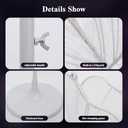 YM sky Wedding Butterfly LED Floor Lamp: Hanging Butterfly White Color Ceiling Light - Romantic Wedding Decoration Lights Fixture - Adjustable Height Creative Butterfly Props (1, 60 CM/23.6 in)