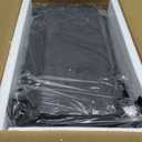 Portable Charcoal Grill with Smoking Function, Foldable Suitcase Design with Wheels, Multi-Tier Storage Rack & Waterproof Cover for Outdoor BBQ Parties (Black)