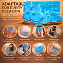 TrelaCo 6 Pcs Reusable Heat Packs Back/Shoulder/Neck/Palm Hot and Cold Gel Packs Set Instant Hot Pads for Muscle Aches, Pain Relief, Click Heat Outdoor Fall & Winter Activities