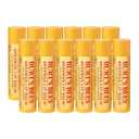 Burt's Bees Lip Balm - Original Beeswax 12 Count Pack in Bulk, Lip Moisturizer With Responsibly Sourced Beeswax, Tint-Free, Natural Origin Conditioning Lip Treatment, 12 Tubes, 0.15 oz (12 Count (Pack of 1))