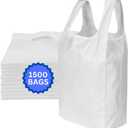 ASSUREPAK INC. - Clear Natural Color T-Shirt Bags - 1/10 BBL 8"X4"X15" - 1500 Bags - 14 microns - Clear - CLR8415BBL14M
