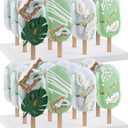 Qunclay 2 Pcs Wooden Cakesicle Stand Display 12 Count Candy Sticks Holder Rectangle Rustic Cake Stands for Dessert Table Ice Cream Lollipop Holder for Wedding Birthday Holiday Party