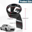 2 x Detachable Car Insert Drink Water Cup Holder Compatible with for Mazda Roadster MX-5 Miata 2016-2025 Water Bottle Holder Mount Storage Beverage Stand Replacement for N2476439XA02,Left Side