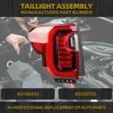 Dasbecan Tail Light Assembly Rear Lamp LED Type Compatible with 2020 2021 2022 2023 GMC Acadia Denali,SL,SLE,SLT Left Driver Side 84746543 85150720
