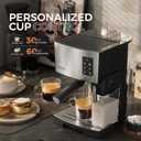 JASSY Espresso Machine 20 Bar Cappuccino Coffee Maker with Foaming Milk Tank,Multiple Functions for Espresso/Moka/Cappuccino,Self-Cleaning System