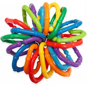 50PCS Baby Rings Toy Links Plastic Babies Teething Ring Attach Baby Toys to Strollers or Carrier Seat or Baby Bouncers for Infants