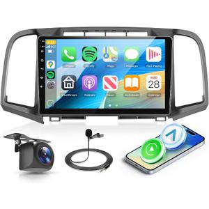 Car Stereo for Toyota Venza 2008-2016 8Core 6+128G Wireless Carplay Android Auto,9 inch IPS Touch Screen Radio,Android13/GPS/WiFi/32EQ DSP/59UI/Bluetooth5.0/SWC/Backup Camera&Mic