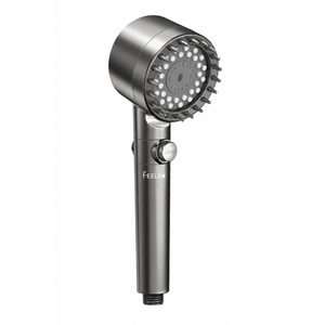 FEELSO Filtered Shower Head with Handheld, High Pressure 4 Spray Showerhead with Filters & Upgraded Anti-clog Nozzles for Hard Water -Remove Chlorine, Reduce Dry Itchy Skin -ON/OFF Switch for Pet Bath