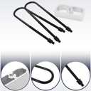 1 inch Aluminum Rear Blocks Leveling Lift Kit with 15.5" U-bolts For Ford