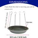 Bird Seed Catcher Tray Platform Feeder Hanging Tray Fits Most feeders Catches Most Falling Seed and Husk Great for Attracting Birds Outdoors, Backyard, Garden - No Feeders