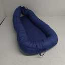 Baby Lounger, Infant Lounger for Newborn, Portable Baby Nest Cover Breathable & Soft, Newborn Essentials (Navy Blue)
