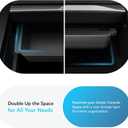 TUDIA Center Console Organizer Tray Designed for Tesla Model 3 2025/2024 (Highland) & Model Y 2025/2026 (Juniper) - [NOT Compatible with Model 3 2021-2023] Smooth Slide Storage with Silicone Lining