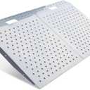 VNN 29" x 48" Shed Ramp for Riding Mower & Lawn Equipment | 1500 LB Capacity Anti-Slip Punch Plate Ramp for ATV, Motorcycles, Garages & Barns (2PC)