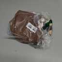 Makeup Bag, Travel Portable Checkered Pattern Cosmetics Skincare Storage Bag (Brown)