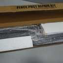 Fence Post Repair Kit - One-Piece Steel Anchor & Stakes for Broken/Leaning 4x4/6x6 Wood Posts (Thickened 11-Gauge, 2-Pack)
