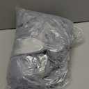 LIFEREVO Pack of 2 Fluffy Faux Rabbit Fur Pillowcases, Elegant Cute Plush Shaggy Bubble Bed Pillow Cases Standard Size Zipper Closure, Home Decorative Furry Fuzzy Long Pillow Shams 20x26, Light Grey