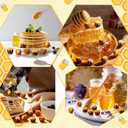 AceOrbit 100 Pcs Spring Theme Mini Resin Honey Jars Figurine Bulk Honey Jar Miniatures for Bee Festival Favors Resin Crafts for Home Garden Landscape Models Scenes DIY Cake Toppers Wedding Party Gifts
