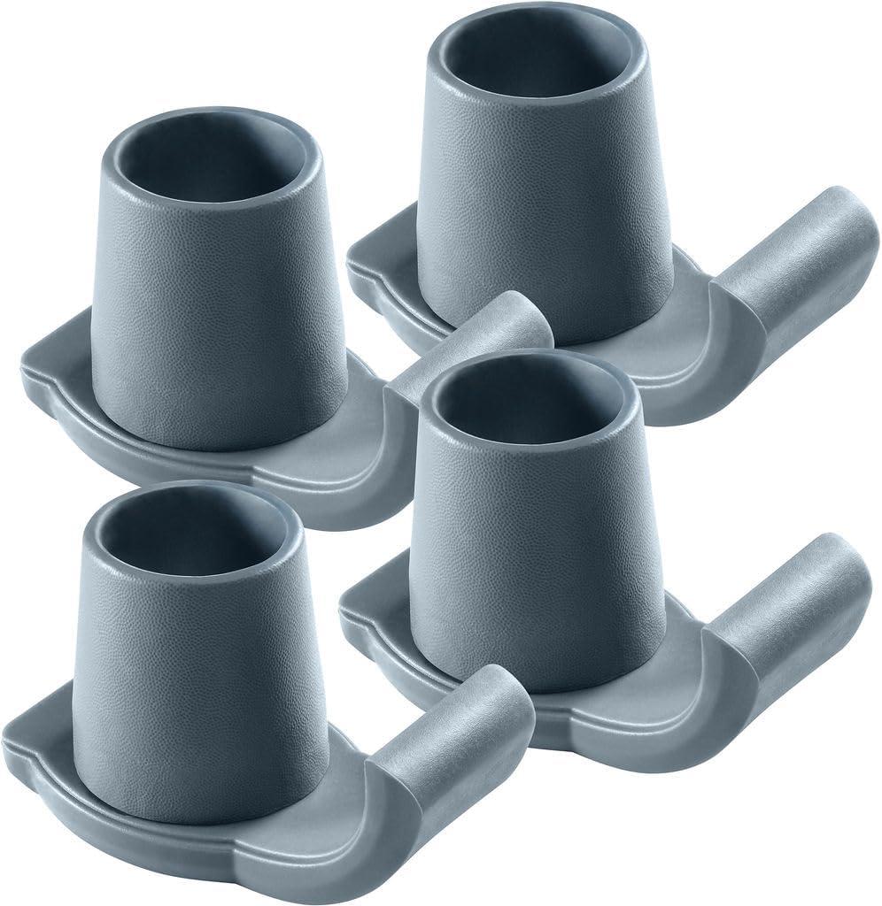 Walker Skis Glides for Folding Walkers 4 Pack Walker Accessories Walker Glides for Seniors Gray