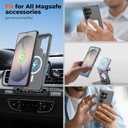 SUPFINE Magnetic for Samsung Galaxy S26 Ultra Case with Screen Protector, (Built-in Magnets) (Military Grade Drop Protection) Slim Translucent Shockproof Phone Case,Titanium Gray