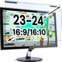 VINTEZ Blue Light Screen Protector for 23, 23.6, 23.8, 24 Inch Computer Monitor and Laptop  Anti-UV Blue Light Blocking Film for Desktop PC, Eye Protection Filter, 21.2" x 13.4", 1 Pack